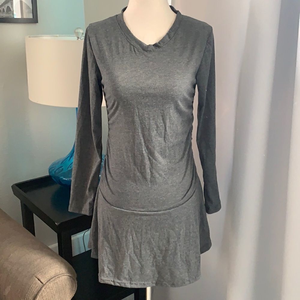 Long sleeve tee shirt dress sz sm